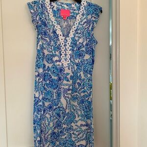 Lilly Pulitzer Blue Floral Dress